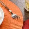 FunWheat Round Braided Placemats Set of 8 Place Mats for