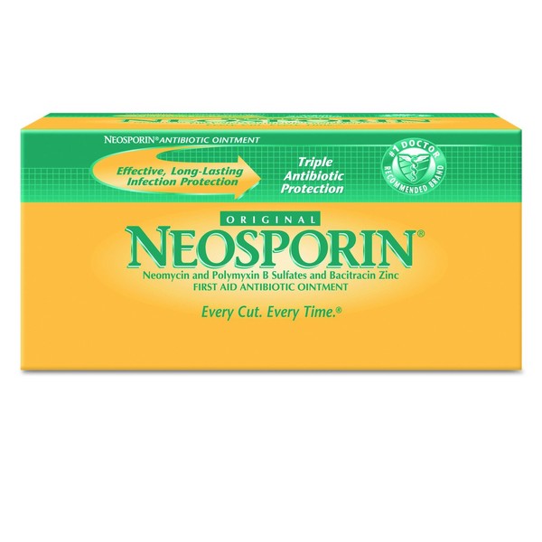 Neosporin 512376900 Antibiotic Ointment, 031 oz. Capacity Packet (Pack of 144), Yellow
