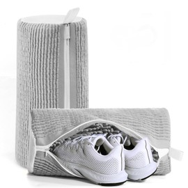 Luxear Shoe Washing Bag 2pcs, Invisible Zipper Side Opening Shoe Washing Machine Bag for Laundry, Washer and Dryer Shoe Laundry Bags for Sneakers, Reusable Shoe Cleaning Bag for All Shoe Sizes