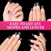 AIMEILI Pack of 432 Fake Nails Transparent 12 Sizes Artificial