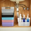 ALINK Plastic Shower Caddy Basket, Portable Divided Cleaning Supply Storage
