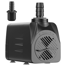 Uniclife UL400 Submersible Water Pump, 400 GPH Aquarium/Hydroponic/Fish Tank/Fountain/Pond/Statuary with 6' UL Listed Power Cord