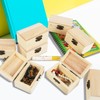 ZWQLZG Pack of 8 Mini Treasure Chest DIY Wooden Boxes