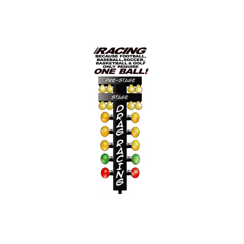 Why Drag Racing Decal 7"