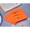 ONLYKXY 4 Pack Transparent Sticky Notes 7.6x7.6CM Self-Stick Book Tabs