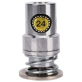 Jenngaoo Fabric Cover Button Mold, Round Bread Shape Press Tool, Button Maker Mould Metal Punch Tool for Hand Press Machine(24L)