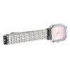 Women Quartz Watch Alloy Steel Strap Stylish Waterproof Ladies Square