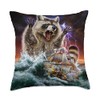 Monster Raccoon as Kraken Attack a War Ship at High