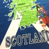 Elgate MAP OF SCOTLAND TEA TOWEL