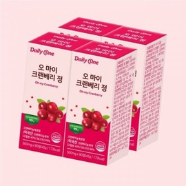 Daily One 데일리원 오 마이 크랜베리 정 요로건강 500mg X 90정 4통 2215808066 4898132