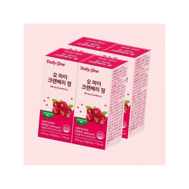 Daily One 데일리원 오 마이 크랜베리 정 요로건강 500mg X
