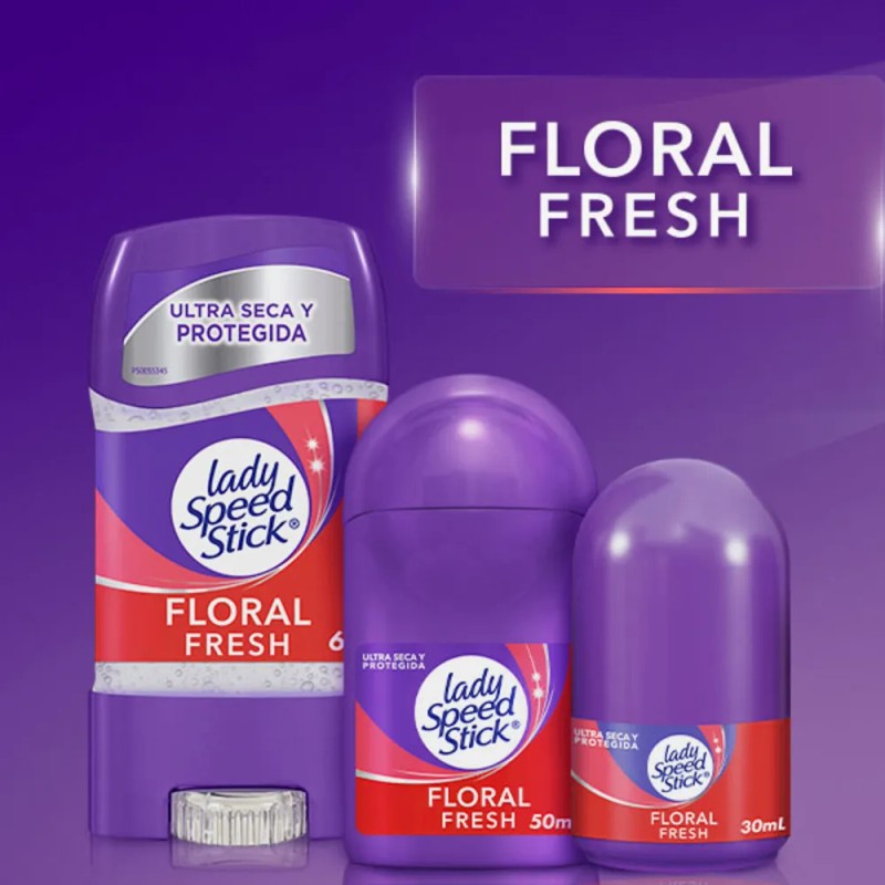 Desodorante en Gel Lady Speed Stick Floral Fresh 65 g