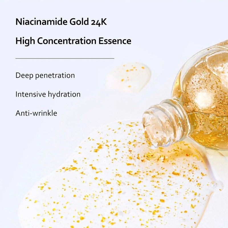 Senana Nicotinamide Liquid 24K Gold Anti Aging Moisturizer with Hyaluronic