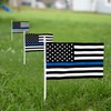 Anley Thin Blue Line USA Mini Flag 12 Pack -