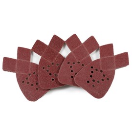 LEONTOOL Pack of 20 Mouse Sandpaper 40 Grit 12 Hole Mouse Sanding Pads with 2 Additional Tips for Replacement Hook and Loop Sandpaper for Mouse Sander Detail Sander Sandpaper