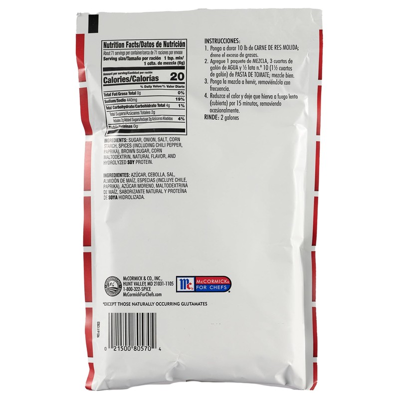 Lawry's Sloppy Joe Seasoning Mix, 15 oz - One 15