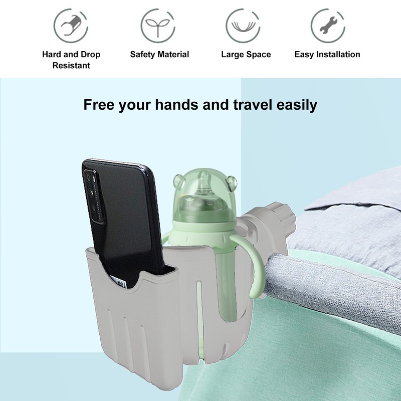 2 in 1 Stroller Cup Holder Multifunctional Thoughtful Stroller Universal