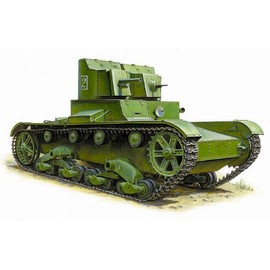 Zvezda 500783542 500783542-1:35 T-26 mod'32 Light Sov.Infantry Tank Plastic Construction Kit Model Kit Assembly Kit for Beginners Detailed Olive
