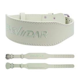 Leather Weight Lifting Belt, Weightlifting Belt for Men & Women, 4'' Wide Padded Lumbar Back Support, 10 Adjustable Holes, Gym Fitness Belt, Squat Belt, Deadlift Belt, BREWIDAR Workout Belt for Powerlifting with Carry Bag