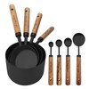 Black Measuring Cups and Spoons Set, Measuring Spoons and Measuring