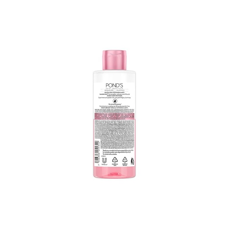 POND'S Loción Dual Desmaquillante con Niasorcinol para todo tipo de