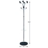 Alba - Floor Coat Rack Stand - 6 Double Pegs