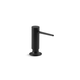 KOHLER 1995-BL Contemporary Design soap/Lotion Dispenser, Matte Black