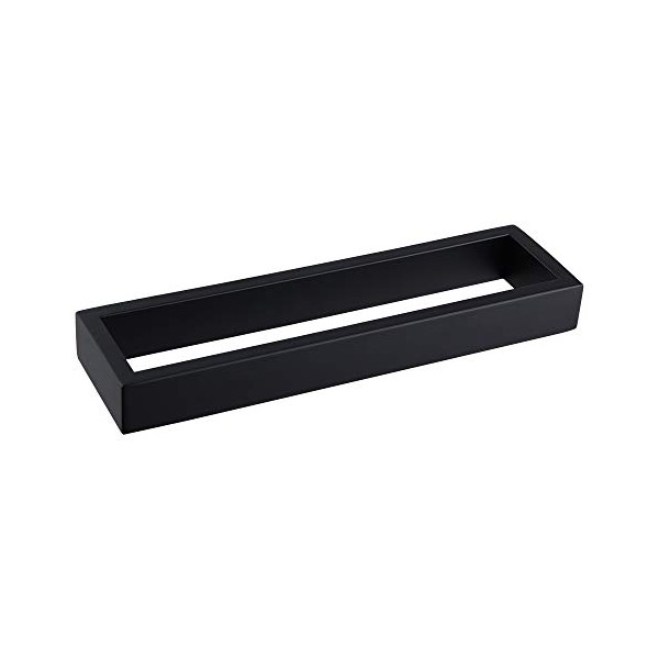 kimzcn Matte Black Bathroom Towel Ring Stainless Steel Wall Mounted