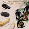 Black Hair Dye Shampoo Natural Instant 3in1 Hair Dye Shampoo