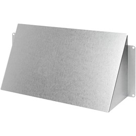 10" x 5" Galvanized Steel Vent Cover - Duct Exhaust/Inlet Rain Deflector - Weatherproof Guard for Open Ventilation Systems - Indoor/Outdoor Vent Hood - Air Vent Grille Protection Roof