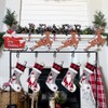 YEAHOME Christmas Stocking Holder Stand, Merry Christmas Metal Freestanding Stocking