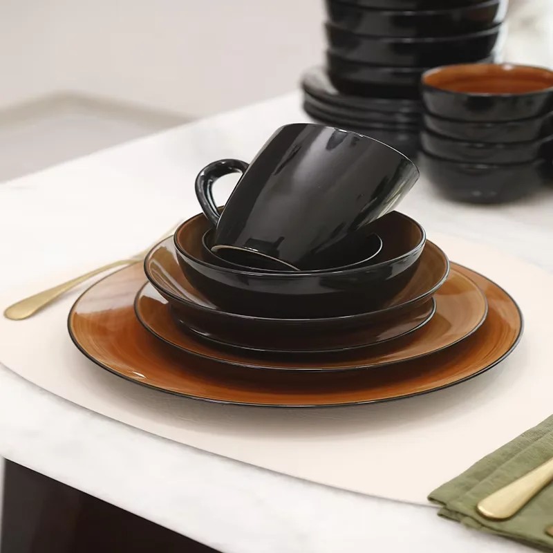 September Promotion Unique Tableware Set Includes Plates Bowls and Cups