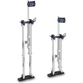 Drywall Stilts, 24''-40'' Stilts for Adults Adjustable Heights Aluminum Stilt for Sheetrock Drop Ceiling Painting Painter Exterior Wall Painting or High Shrub Trimming