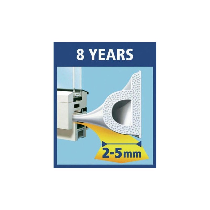 tesamoll Polyethylene Profile Rubber Seal for 2-5 mm Gaps