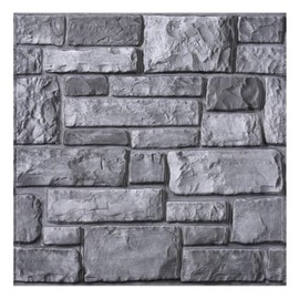 Commomy 10 Pcs 3D Stone Wall Panels Peel and Stick - 11.8" x 11.8" Faux Stone Wall Panel 3D Brick Wallpaper Peel and Stick Self-Adhesive Tiles for Kitchen, Bedroom, Living Room, TV Background, RV