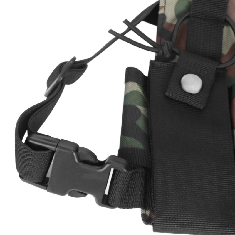 Radio Chest Harness 2 Pockets Oxford Cloth Adjustable Vest Rig