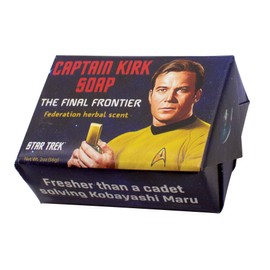 The Unemployed Philosophers Guild Captain Kirk Boldy Go Soap - Made in the USA, 2oz (56g) Travel Size Guest Bar Soap
