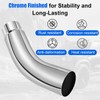 Floshine Diesel Exhaust Elbow Tip, Side Exit Exhaust Tip, chromed