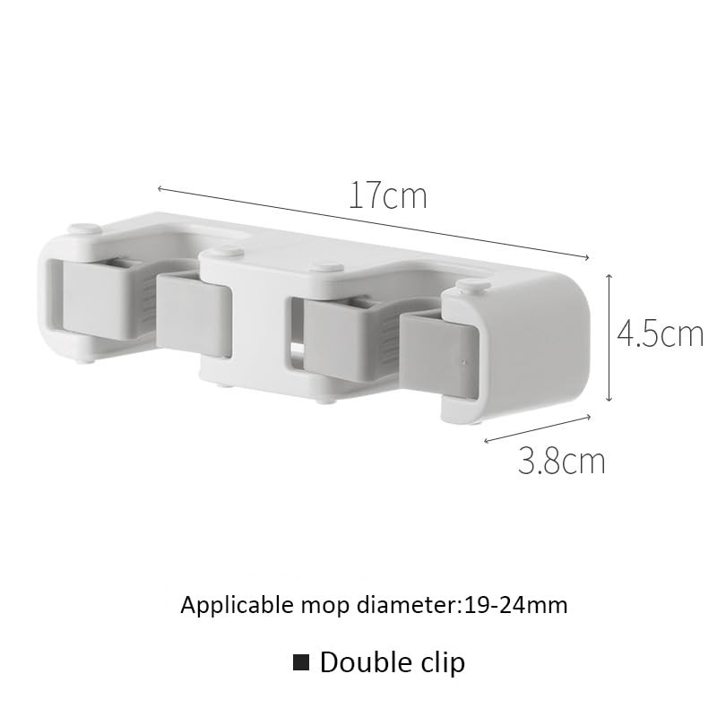 feelP0P0 Broom Holder Wall Mount Mop and Command Broom Hanger