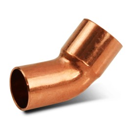 Supply Giant DDTG0012 Street elbow with 45 degree turn, 1/2, Copper