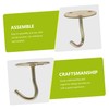 CIYODO 5pcs Multiuse Iron Ceiling Hooks Sturdy Household Ceiling Hooks