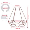 Skelang Metal Ceiling Lamp Shade, Geometric Lampshade with Reducer Ring,