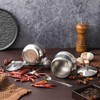 RAMFIYN 2 pack 12oz Stainless Steel Sugar Bowl Decorative Silver