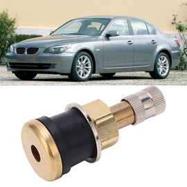 KIMISS 10 Pcs TR501 Air Liquid Tubeless Tire Valve Stem, Valve Stems Straight Brass High Strength Tubeless Truck Valve Stem for 0.625in Valve Holes