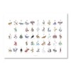 UMA Katakana Table Unidentified Creatures White with Magnetic Hanger