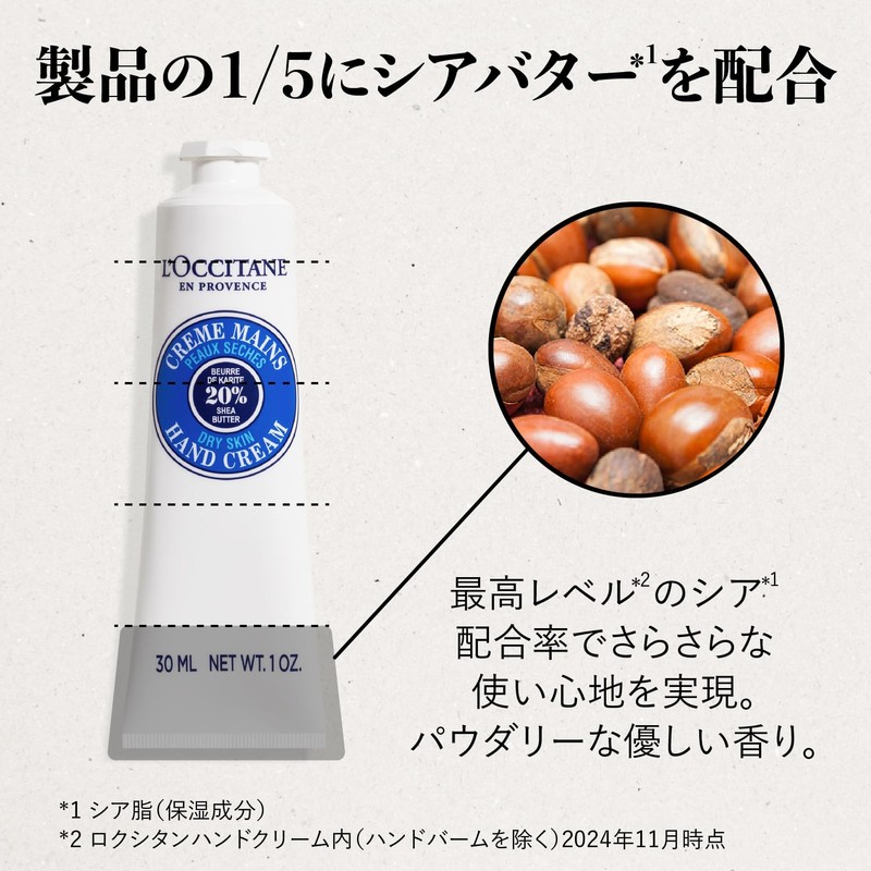 L'Occitane Shea Hand Cream, 1.0 fl oz (30 ml), Gift