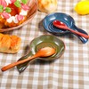 2PCS Spoon Rest for Kitchen, Ceramic Spoon Holder for Stove