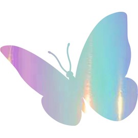 NBFU Decals Butterfly Animal Art 11 (Holographic Opal Purple) (Set of 2) Premium Waterproof Vinyl Decal Stickers for Laptop Phone Accessory Helmet Car Window Bumper Mug Tuber Cup Door Wall Decoration