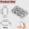SOFPLATE 1 Box 30Pcs Spring Oval Carabiner Small Key Chain