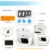 ZILLEEN Kitchen Timer Digital with Magnetic Back for Kids Classroom,